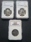 LOT OF 3 FRANKLIN HALF DOLLARS NGC MS64/PF66/PF67