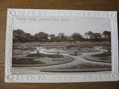 Blumenbeete, Queen's Park, Bolton, Lancashire (RP)