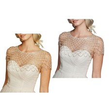 Luxurious Rhinestoned Fringed Shoulder Wrap Shawl for Fashion Forward Women