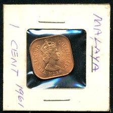 Malaya British Borneo 1 cent 1961 - Uncirculated - Great coin