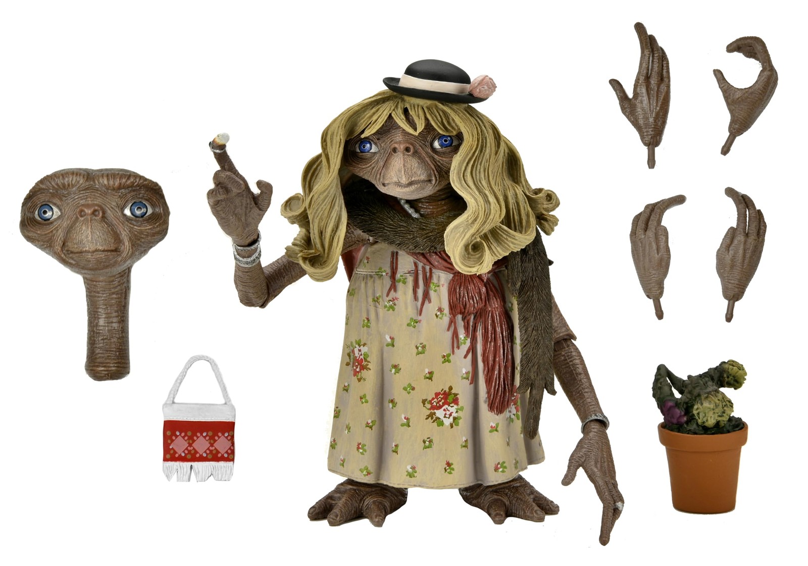 NECA E.T. The Extra Terrestrial: 40th Anniversary Dress-Up E.T. Ultimate 7'' Acti