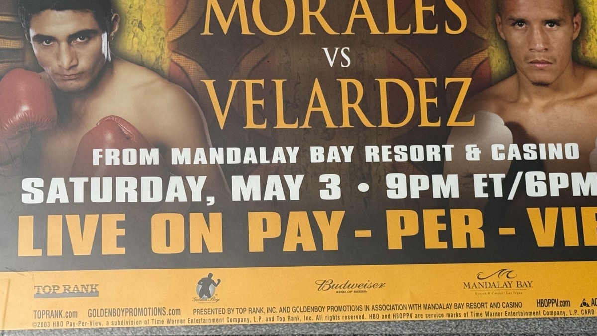 2003 Oscar De La Hoya vs Yori Boy Campas Official 27x40