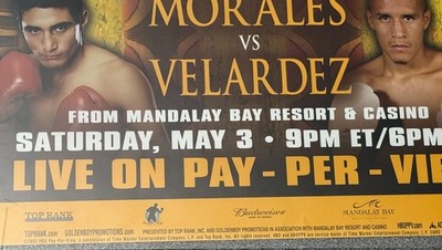 2003 Oscar De La Hoya vs Yori Boy Campas Official 27x40