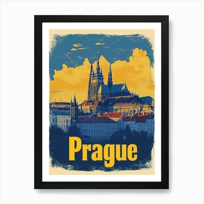 Aihrgdesign A Retro Reiseposter F Gerahmtes Wandbild Poster Leinwanddruck Bild