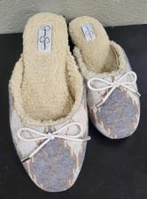 New Jessica Simpson Tracee Knit Sherpa Lined Mules, Ladies 6.5 M