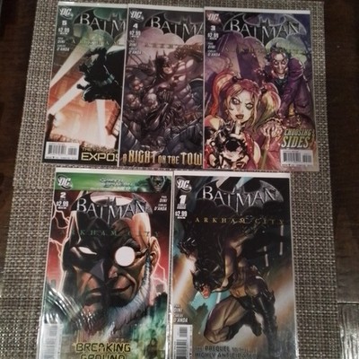 DC - Batman: ''ARKHAM CITY'' 5pc Complete Set.  2011. UNREAD. 