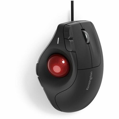 Kensington Pro Fit Ergo TB675 Vertical Wired Trackball - Ergonomic Thumb-Operate