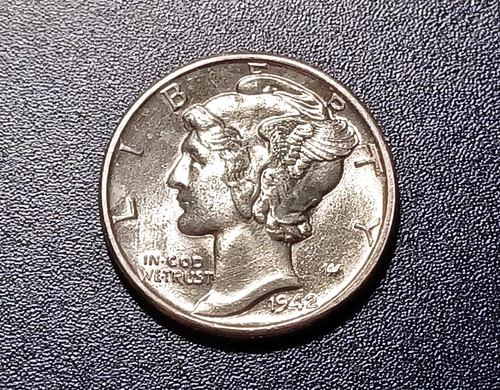 Blazing Gem BU 1942-P Mercury Dime