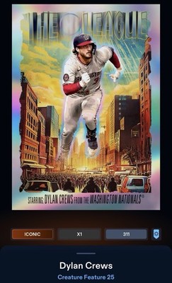 DIGITAL 25 Topps Bunt Creature Feature Came Into League ICONIC Dylan Crews