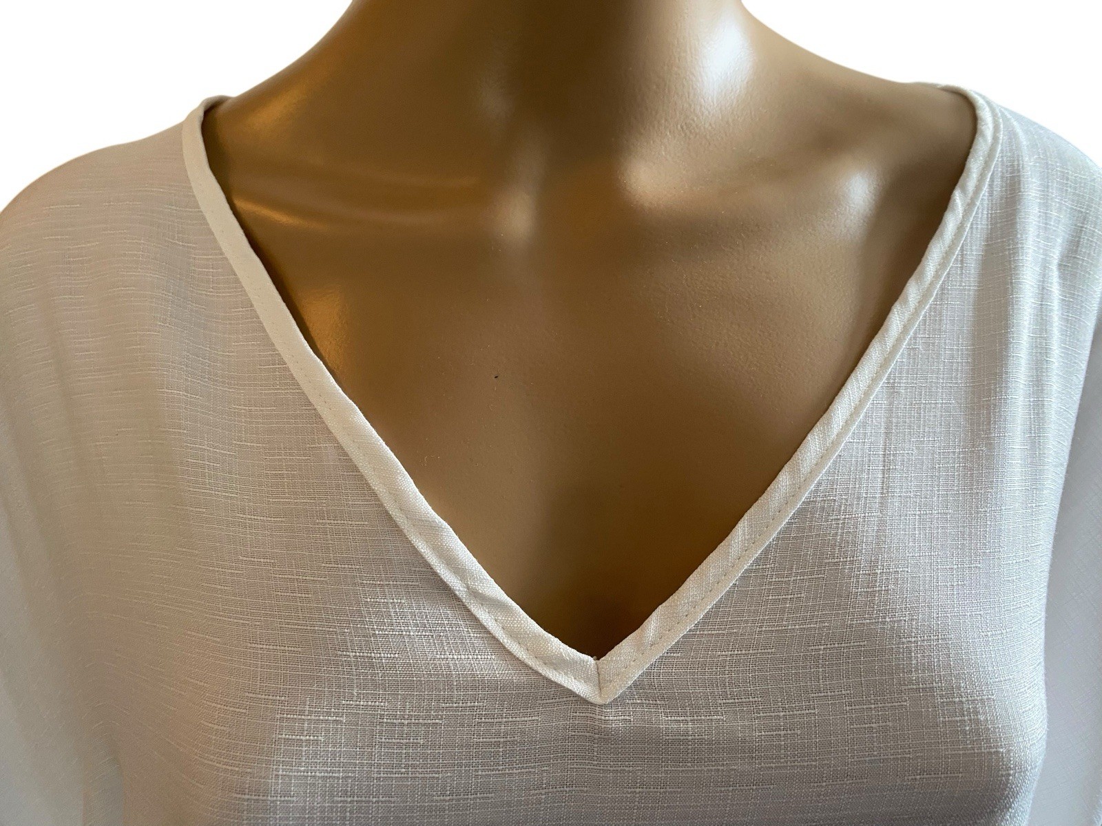 Shein White Swim Cover Up Multicolored Pom Pom Accents Size (L)+ Other Sizes