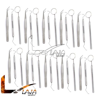 45 Instruments Basic Dental Set Mirror Explorer College Plier Economy Grade N...