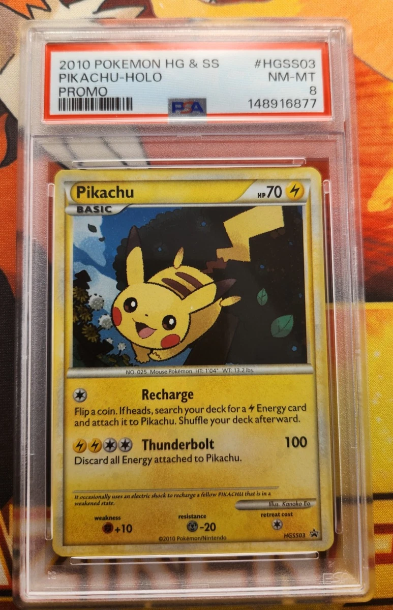 Pokémon TCG Grade 8 Pikachu Individual Collectible Card Game Cards
