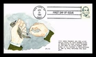 US COVER JOHN J AUDUBON GREAT AMERICANS FDC MILLE HAND PAINTED CACHET