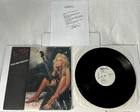 LITA FORD-KISS ME DEADLY-1988 ORIG VINYL "WHITE LABEL PROMO" W/FAN CLUB LETTER!!
