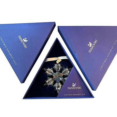 Swarovski 2010 Christmas Star / Snowflake - Mint, with both boxes & paper insert