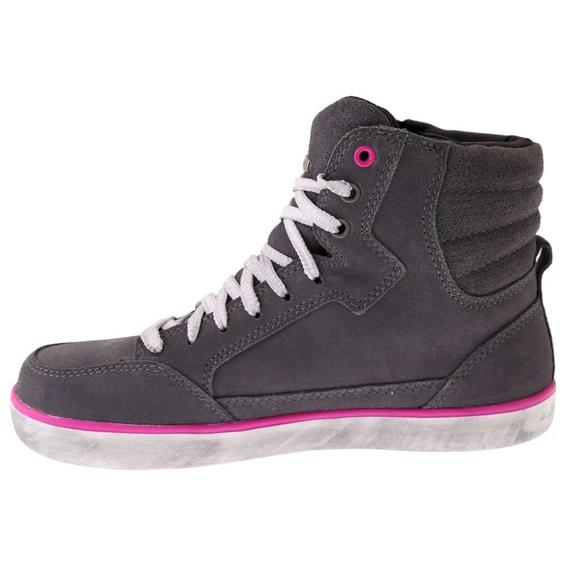 Alpinestars J-6 Waterproof Motorcycle Womens Shoes Grey Fuchsia, photo 5 of 7