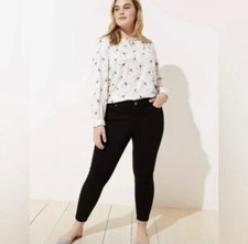 Loft Plus Black Skinny Jeans Size 18