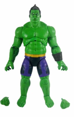 Dequ専用 マーベルレジェンド トータリーオーサムハルク ビルドBAF Marvel Legends Totally Awesome Hulk Build A 6” Action Figure