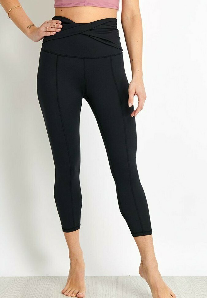 ★andar★ Soften tension ham loop leggings NWT FREE PEOPLE SzS FP MOVEMENT HANG TEN HI-WAIST STRETCH