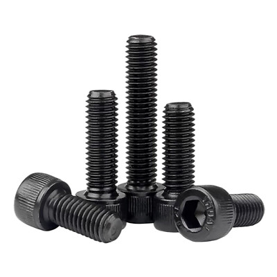 125PCS Grade 12.9 Alloy Steel Hex Socket Head Cap Screws Bolts, M4 x 8/12/16/...