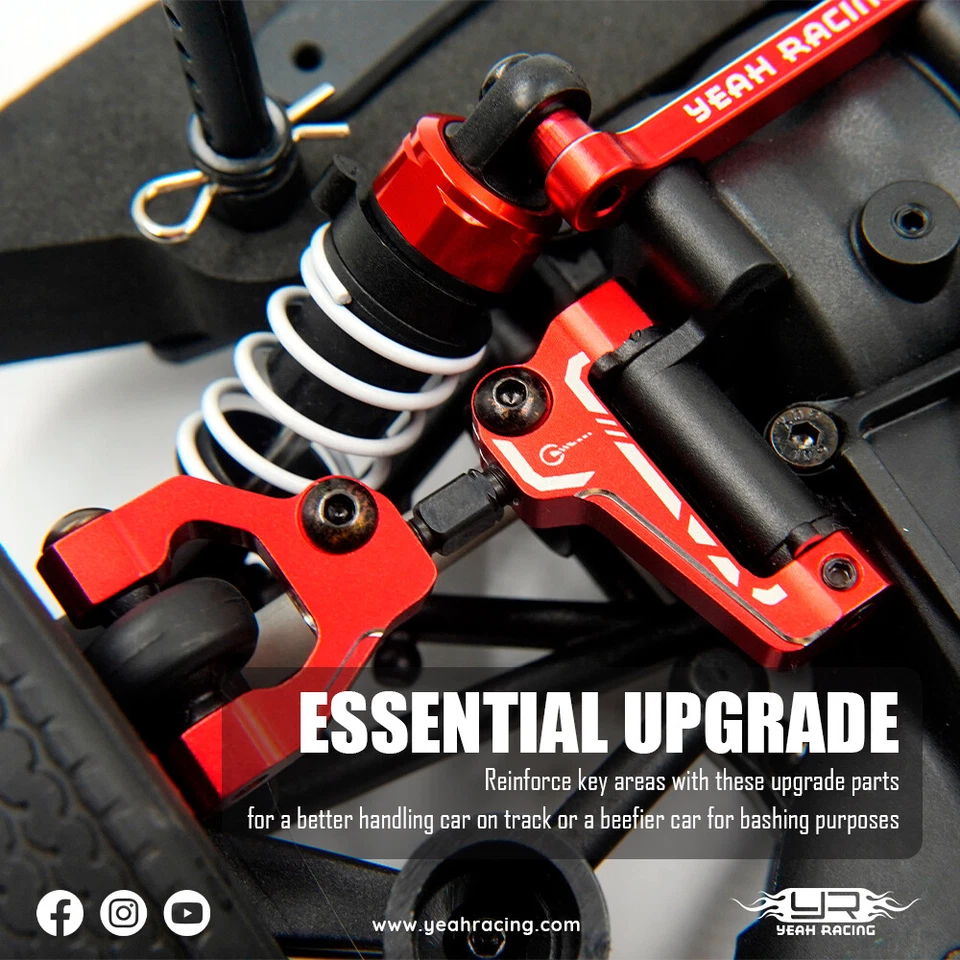 Yeah Racing KYFZ-S01RD Alum Essential Conversion Kit for Kyosho 1/10 Fazer Mk2 - Image 3 of 4