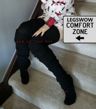 Long Loose Cable Thigh High Over The Knee Slouch Socks OTK Japanese School Girl