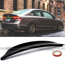 For 06-11 Civic 4DR Duckbill Highkick Painted Glossy Black Trunk Wing Spoiler