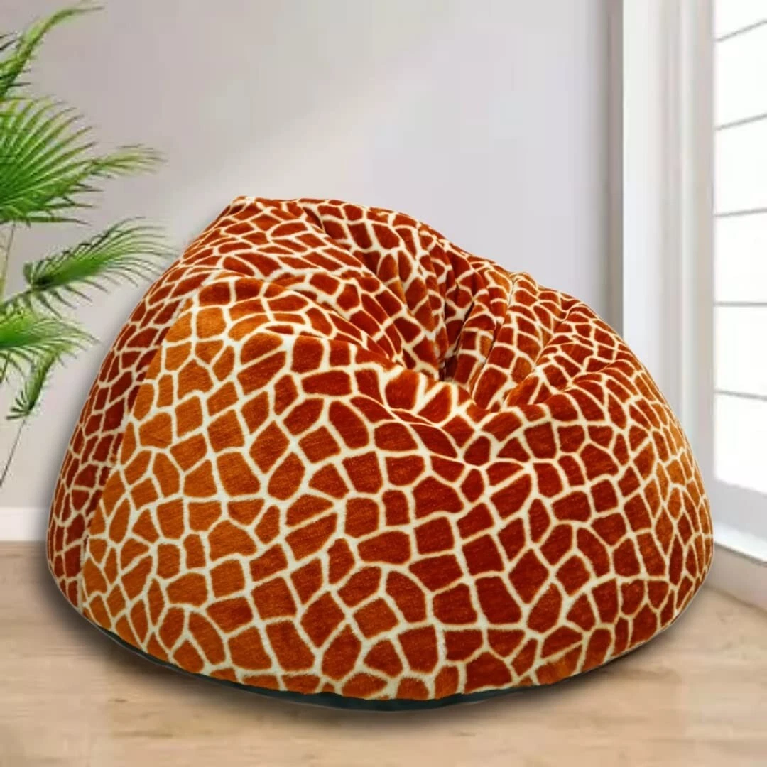 Gold Medal Zebra Print Suede Bean Bag - Bed Bath & Beyond - 7395972