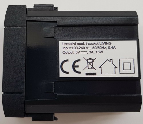 i-socket presa usb 4 porte da incasso bticino living - Foto 5 di 6