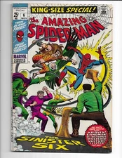 Amazing Spider-Man Annual 6 1969 Marvel Comics VG/F 5.0 Sandman Doc Ock