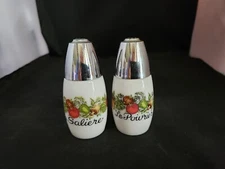 Vintage Gemco Corning Ware Spice Of Life Salt And Pepper Shakers