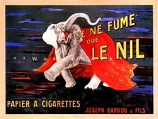 Le Nil Papier 1912 French Cigarette Paper Vintage Poster Print Retro Style Art