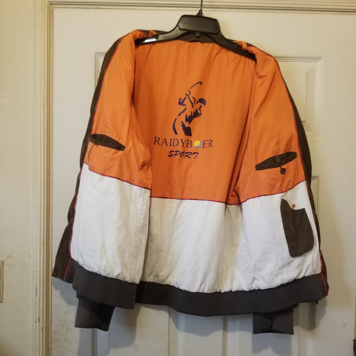 Raidy Boer Jacket Mens Large 52 Brown Suede Polyester Full Zip