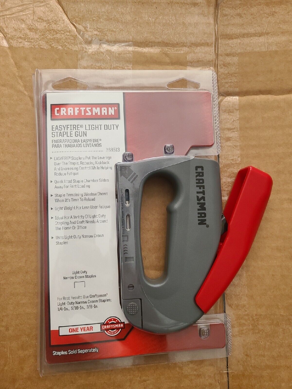 Craftsman EASYFIRE Light-Duty Staple Gun — Model# 68513