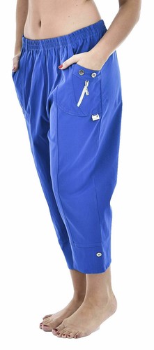 Womens 3/4 Length Trousers Ladies Cropped Capri Pants Shorts Size 10-12- 22- 26 - Picture 8 of 13