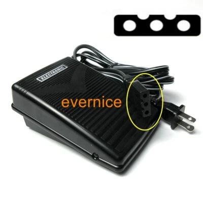 EVERNICE Foot Control Pedal Power Cord for Euro-Pro 1260,1260DX,415,440DX,7132,7133,7500