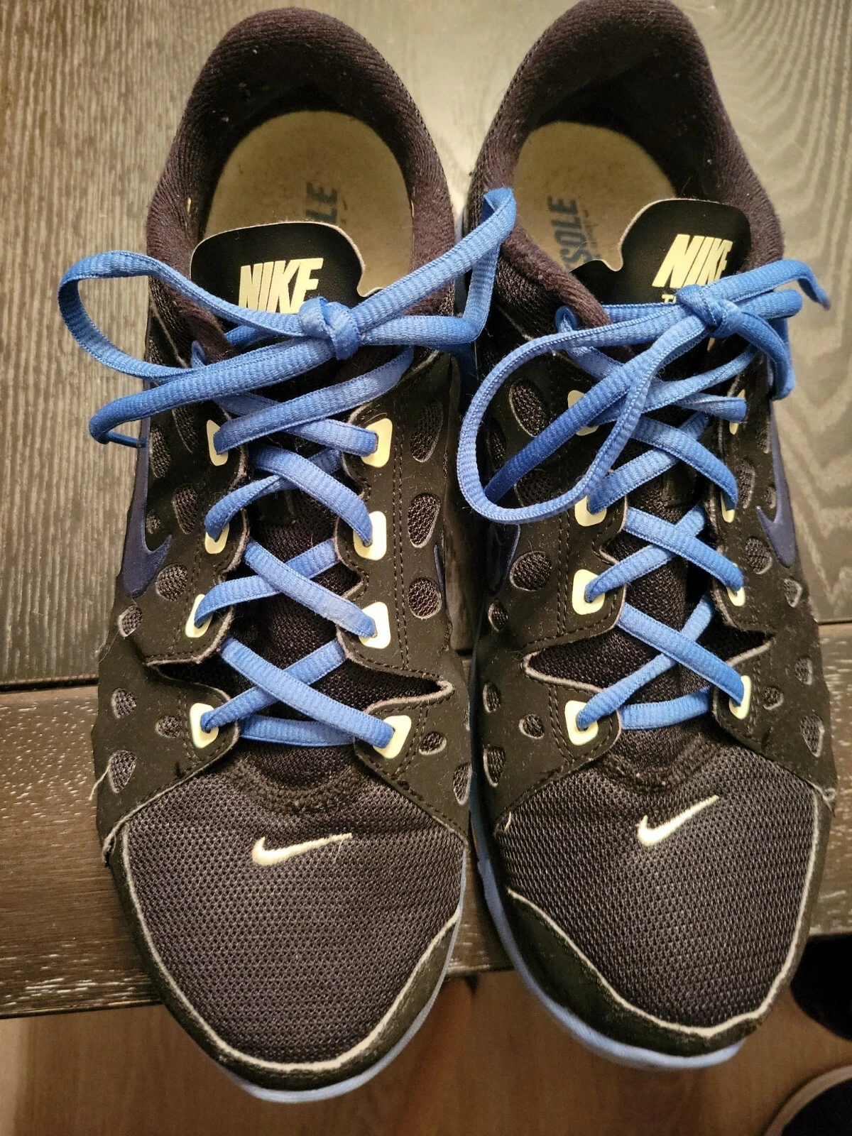 Chaussures d'entraînement femme Nike Flex Supreme TR noir/bleu taille 9,5