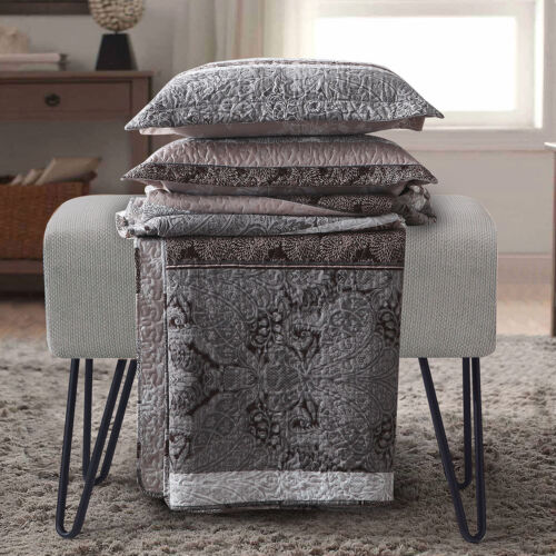 Luxus Modern Callisto Übergroße Tagesdecke Bezug Set Wendebettdecke - Bild 3 von 5