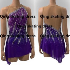 050 New Girls Kids Ice Figure Skating Dress Figure Skating Dress for Competition