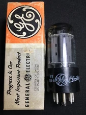 NOS GE 6BL7GTA DUAL TRIODE POWER VACUUM TUBE VINTAE STOCK TESTED #2.8498
