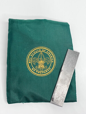 BSA Boy Scout Vintage Fire Starter  Accessory Tool Pouch w/Magnesium Block Only