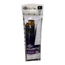 Royal Langnickel Moderna, 5pc Stroke Variety Brush Set for All Painting Med...