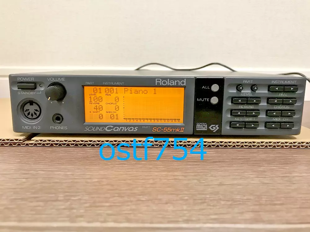 Roland SC-55mkII Sound Canvas MIDI Sound Module General Power AC100V Digital
