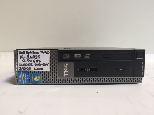 Dell OptiPlex 790 USFF Core i5-2400s 2.5Ghz 4GB 250GB DVDRW Linux