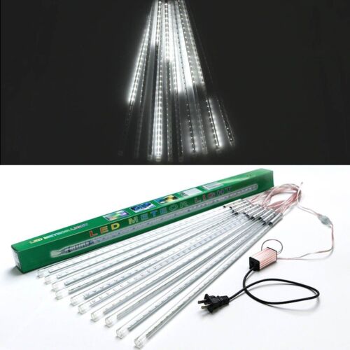 10pcs Tubes String 50cm 2835 54 LED Strip Light Meteor Shower Rain & 12V Adapter - Picture 18 of 53