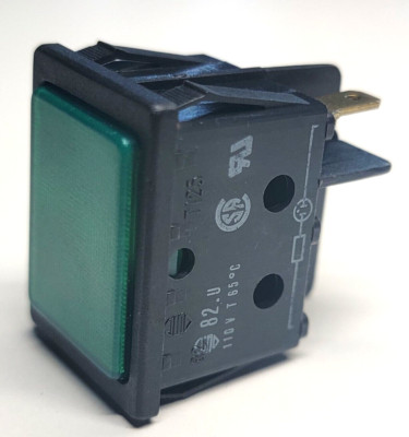 30mm x 22mm Square Green Panel Mount Indicator 110V 82.U HS11 2 Terminal New