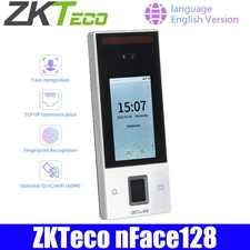 ZKteco nFace128 TCP/IP Fingerprint Facial Recognition Time Attendance System