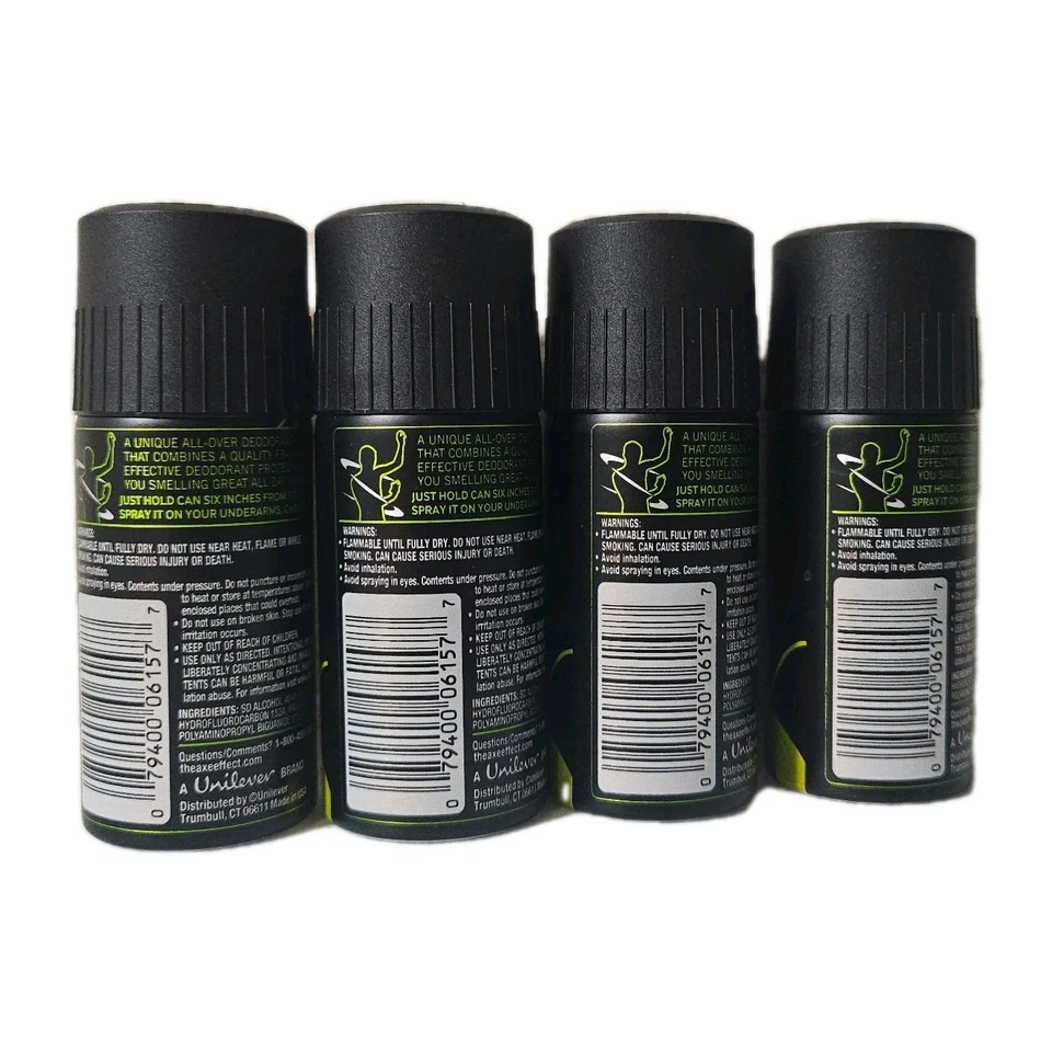 (4) Axe Twist Deodorant Body Spray 1oz TRAVEL / SAMPLE SIZE Fresh Fragrance - Image 4 of 4