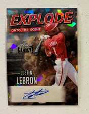 2026 Leaf Metal Baseball Justin Lebron Explode #1/1 Autograph Auto Card