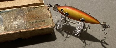 Heddon 150 Dowagiac Minnow In Rainbow In Early Bass Down Box | eBay